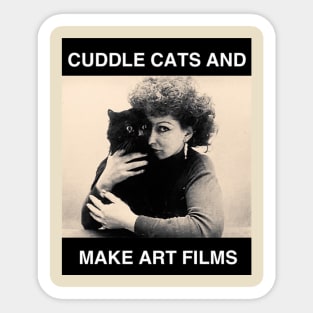 Cuddle Cats and Make Art Films Sticker